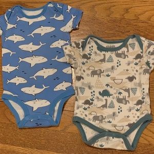 Lot of 4 Baby Boy Clothes - Size 3-6 Months, Carter's and Chick Pea, Cotton